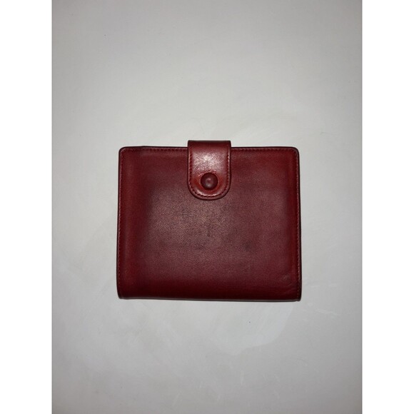 CHANEL Vintage Authentic Leather Timeless CC Wallet Red Flap Snap Closure - Picture 3 of 16